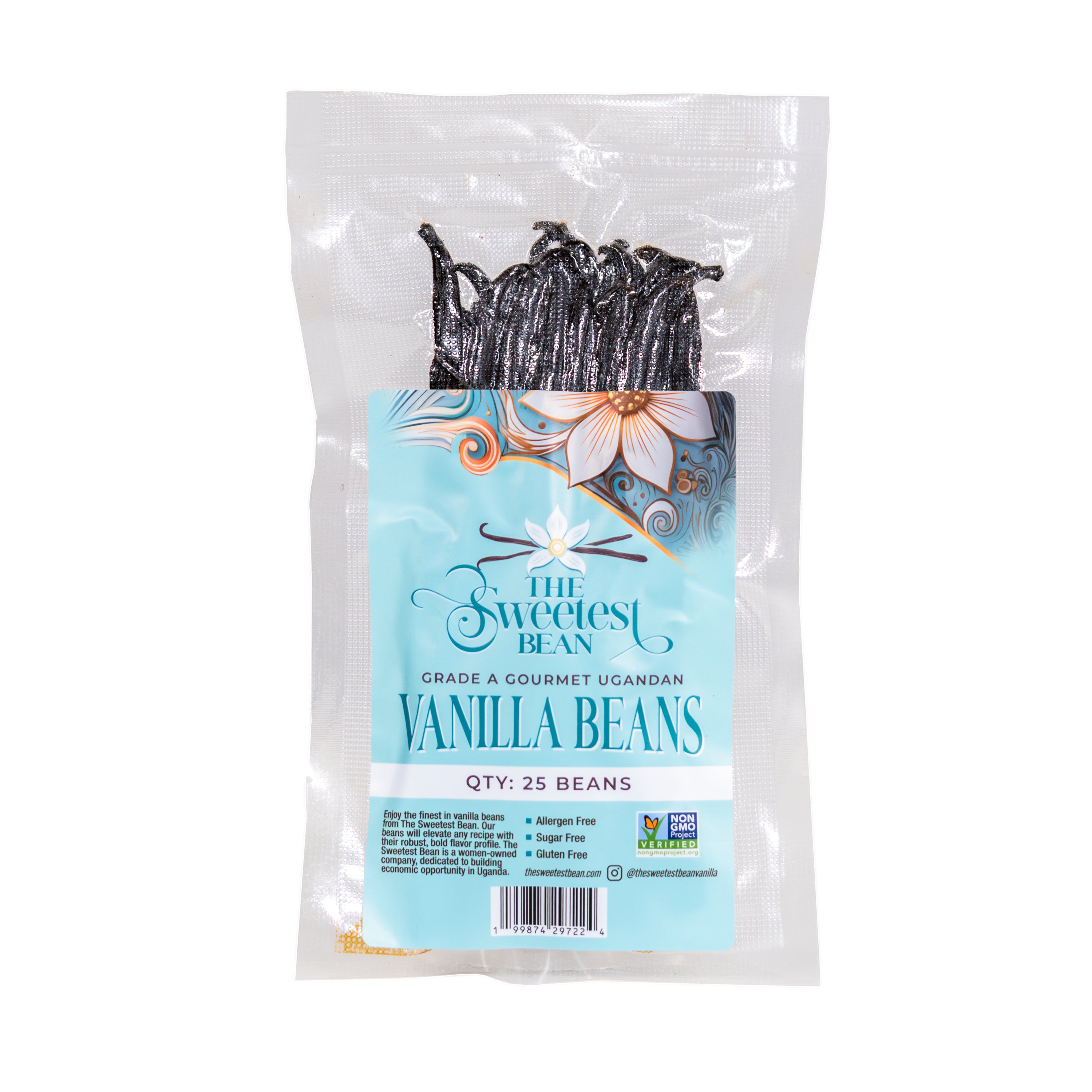 Gourmet Grade-A Ugandan Vanilla Beans, Qty. 25 Beans