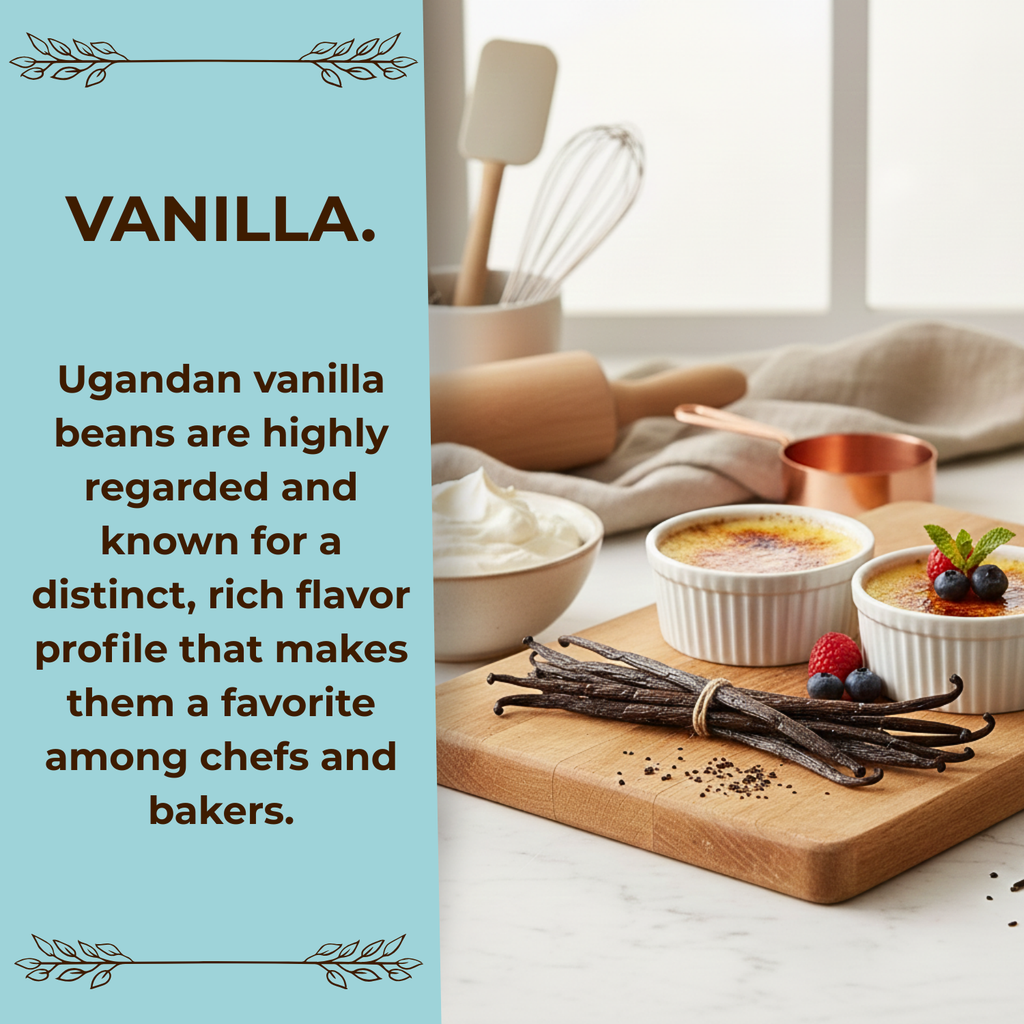 Gourmet Grade-A Ugandan Vanilla Beans, Qty. 25 Beans